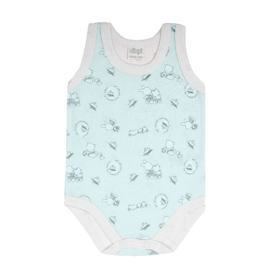 Ellepi 2 Pezzi Body Fantasia Neonata Spalla Larga Cotone 100% Fantasie Assortite