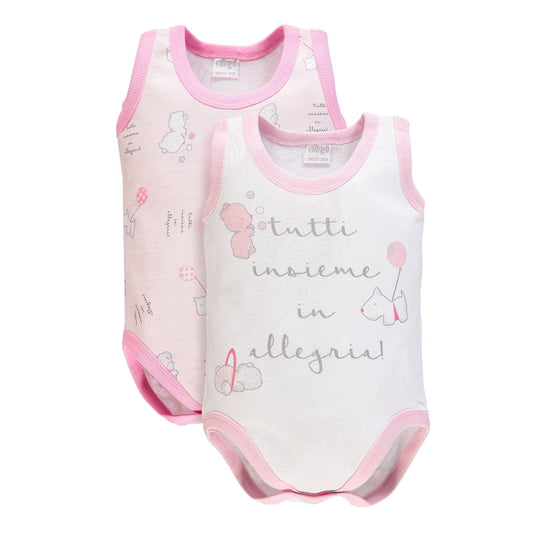 Ellepi Body Spalla Larga Neonato Cotone Mesi Neonata Anni Bambino Bambina Bimbo Bimba Canotta Canottiera Smanicato Senza Maniche Estivo Intimo Neonati Bodini Estivi Maschio Femmina