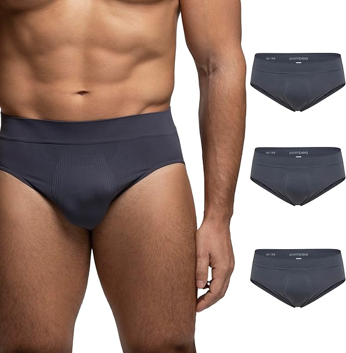 POMPEA Slip Da Uomo in seamless (pacco da 3)