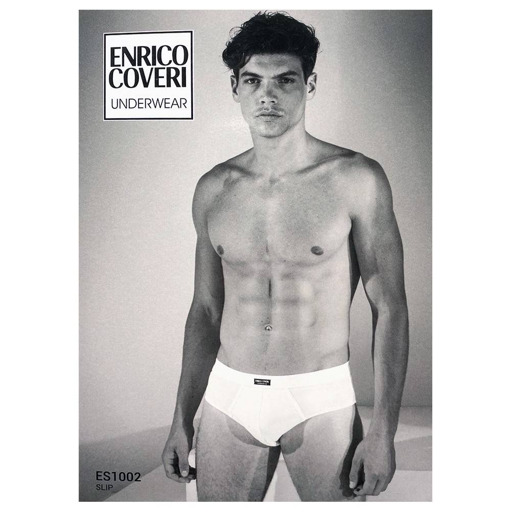 Slip da uomo in cotone bi-elastico con elastico interno (confezione 6 pezzi) articolo ES1002 - Enrico Coveri
