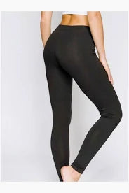 Leggins in caldo cotone elasticizzato nero in taglie ART.4200 TAGLIE MAXI