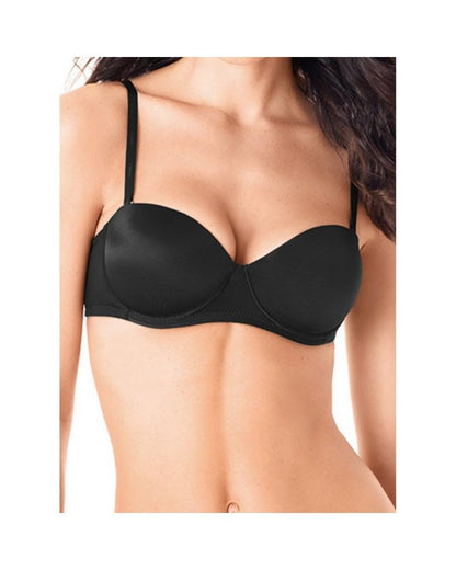LORMAR Reggiseno Donna A Fascia con Spalline Removibili E Ferretto Colore TG Art.Pura
