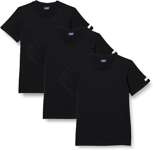 Men's Jersey Cotton Crew Neck Short Sleeve T-Shirt (Pack of 3) Item 513 - Navigare