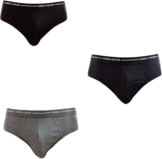 Slip homme en coton stretch avec élastique interne (pack de 6 pièces) article ES1000 - Enrico Coveri