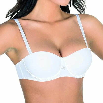 ARIS Reggiseno Aris Desy Balconcino in Microfibra Imbottito con Ferretto - Coppa B