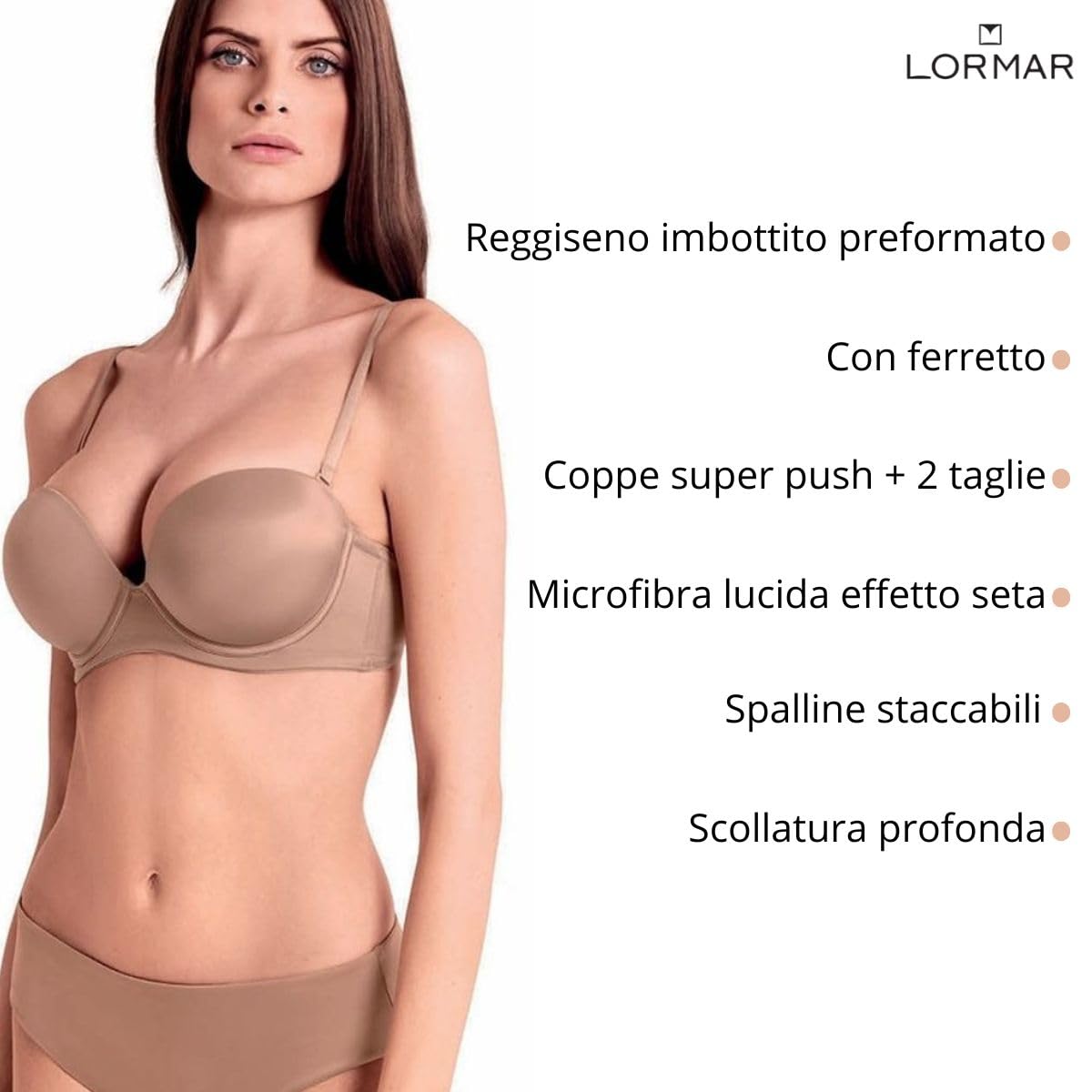 Laura Biagiotti Reggiseno Imbottito Preformato Art. Sofia 990622 Coppa B – comfort e qualità