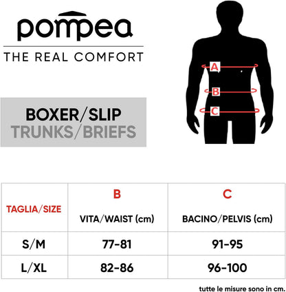 POMPEA Boxer U Seamless Mutande da Uomo (Pacco da 3)