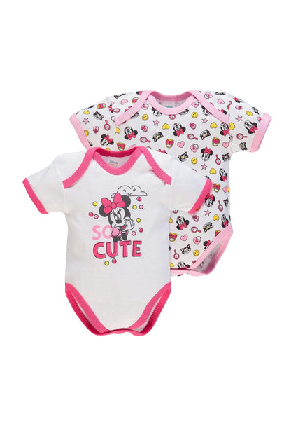 Ellepi Body Disney Mezza Manica Neonato Cotone Minnie Topolino Mesi Neonata Anni Bambino Baby Shower Regali Bambina Bimbo Bimba Intimo Neonati Bodini Maniche Maschio Femmina