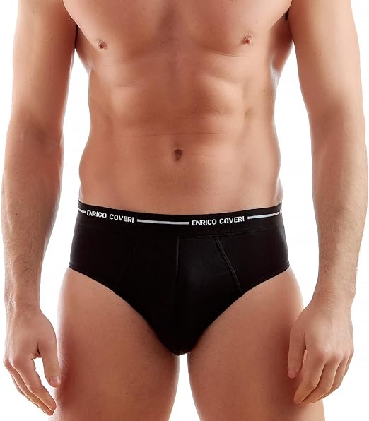 Slip homme en coton stretch avec élastique interne (pack de 6 pièces) article ES1000 - Enrico Coveri