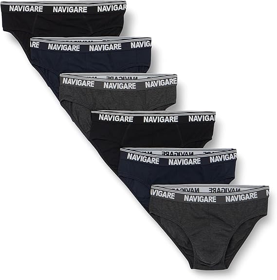 Slip homme six pièces avec élastique extérieur article 574E - Navigare
