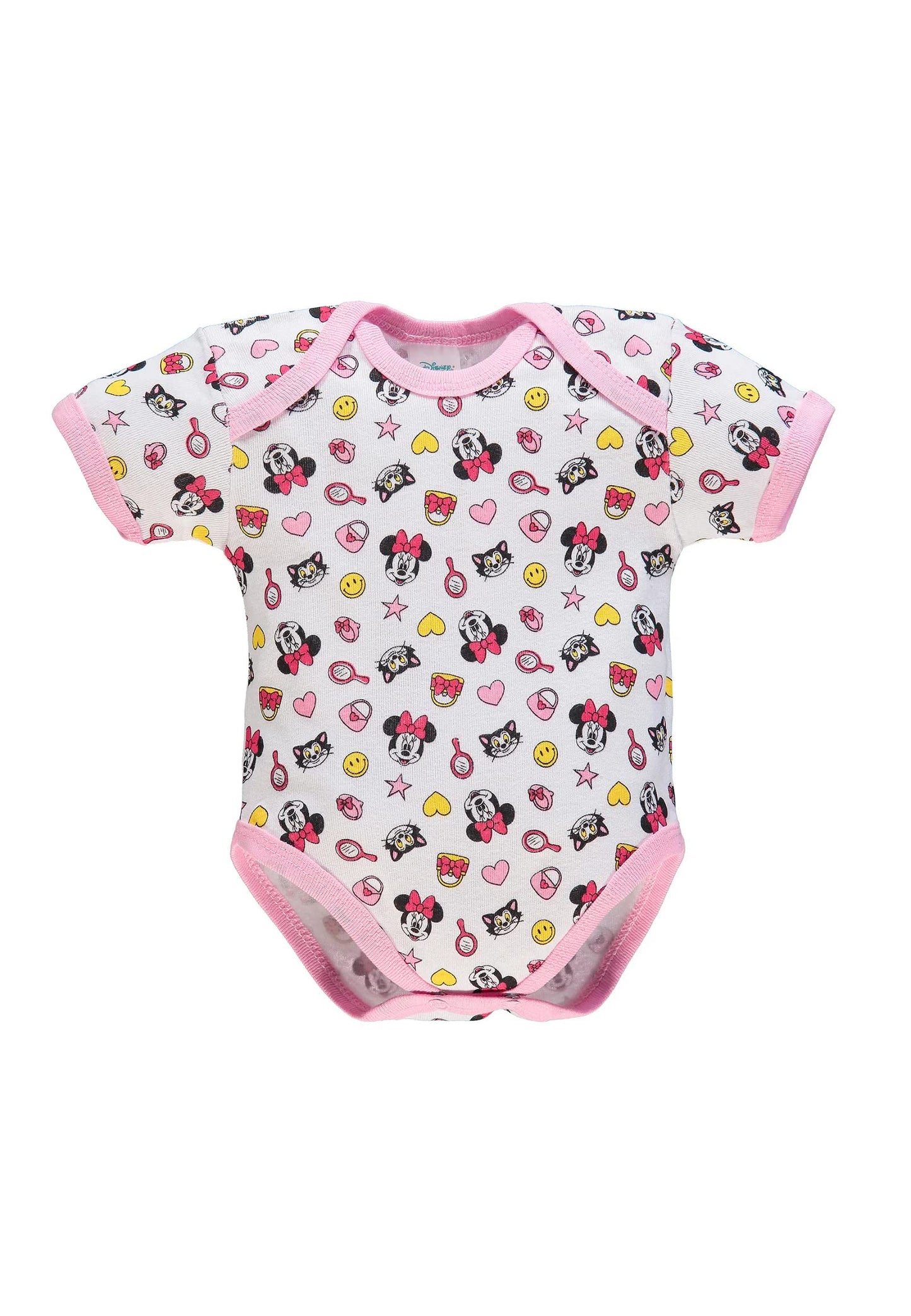 Ellepi Body Disney Mezza Manica Neonato Cotone Minnie Topolino Mesi Neonata Anni Bambino Baby Shower Regali Bambina Bimbo Bimba Intimo Neonati Bodini Maniche Maschio Femmina