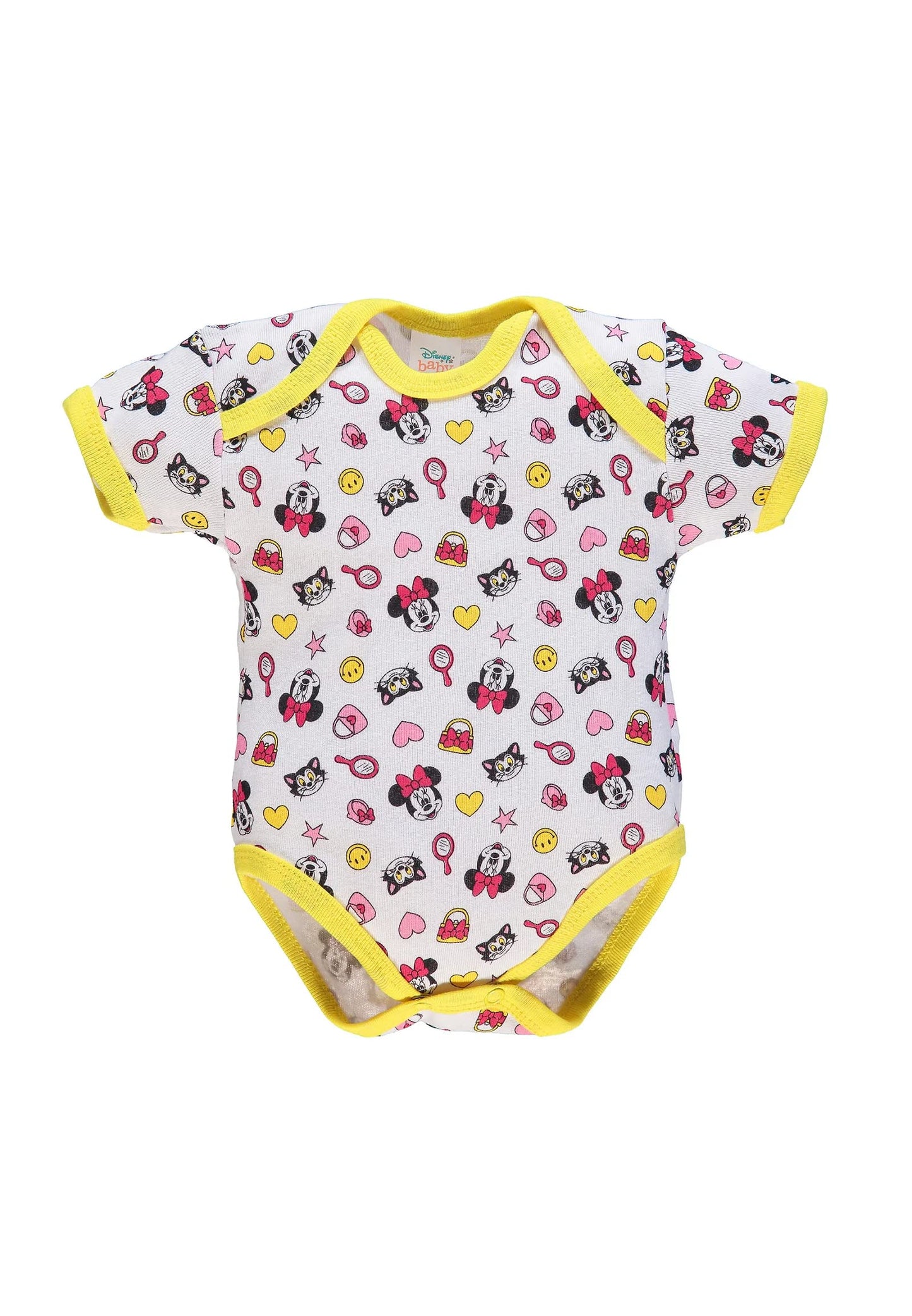 Ellepi Body Disney Mezza Manica Neonato Cotone Minnie Topolino Mesi Neonata Anni Bambino Baby Shower Regali Bambina Bimbo Bimba Intimo Neonati Bodini Maniche Maschio Femmina