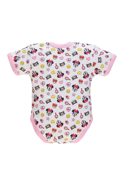 Ellepi Body Disney Mezza Manica Neonato Cotone Minnie Topolino Mesi Neonata Anni Bambino Baby Shower Regali Bambina Bimbo Bimba Intimo Neonati Bodini Maniche Maschio Femmina