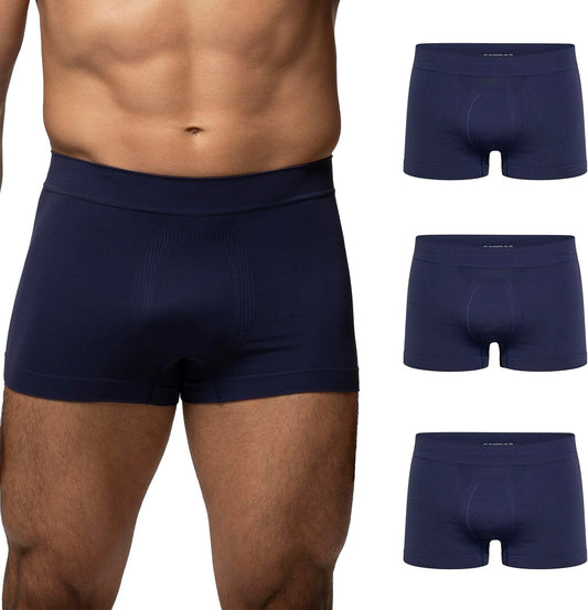 POMPEA Boxer U Seamless Mutande da Uomo (Pacco da 3)