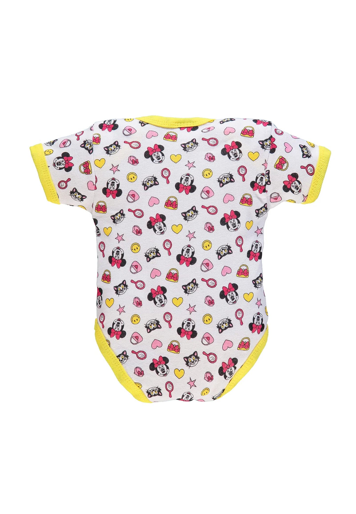 Ellepi Body Disney Mezza Manica Neonato Cotone Minnie Topolino Mesi Neonata Anni Bambino Baby Shower Regali Bambina Bimbo Bimba Intimo Neonati Bodini Maniche Maschio Femmina