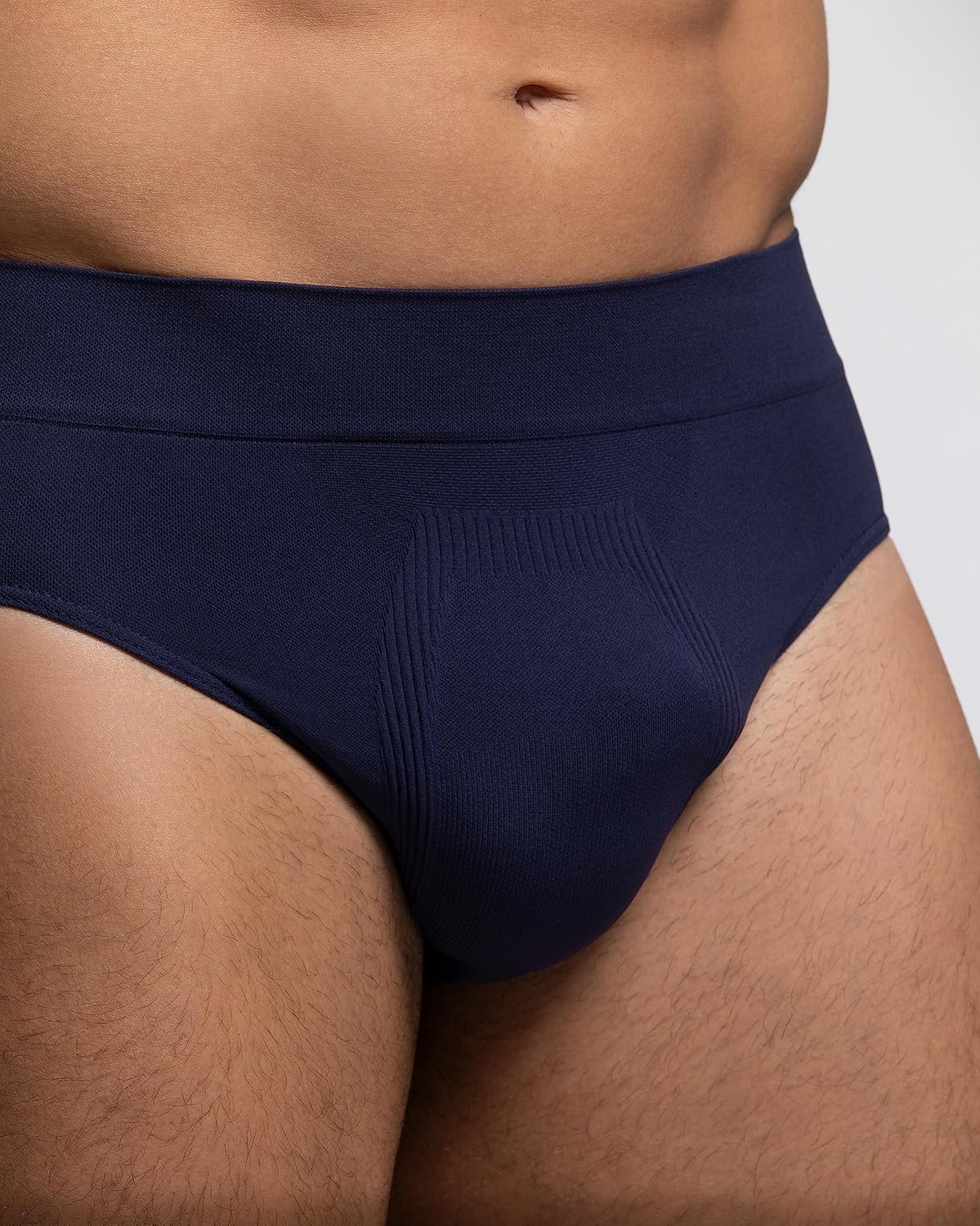 POMPEA Men's Slip U Seamless Briefs (Pack of 3)