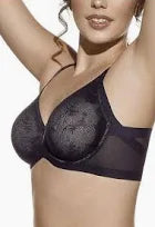 High-banded unpadded cross tulle bra (one piece pack) item Frida - Selene