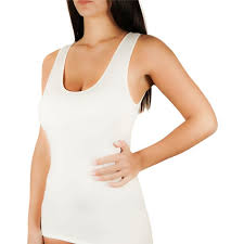 Débardeur femme épaules larges en laine et coton bord satiné (lot de 6 pièces) article OP18 - Speedy