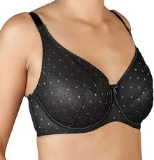 Soutien-gorge avec armatures broderie pois en tulle article Amina - Selene